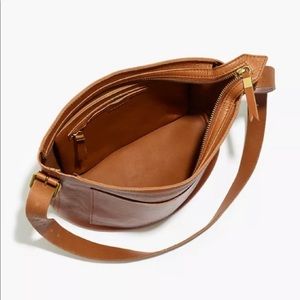 madewell • transport tote bucket bag rare sold out camel brown leather purse